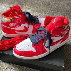 Air Jordan 1 Mid SE “Barcelona Sweater” shoes